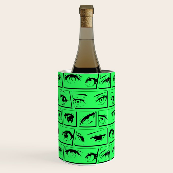 Anime eye cartoon comic art pattern Wine Chiller Gallery Image 2