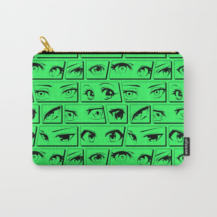 Anime eye cartoon comic art pattern Carry All Pouch Gallery Image 1