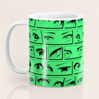 Anime eye cartoon comic art pattern Coffee Mug Gallery Image 3
