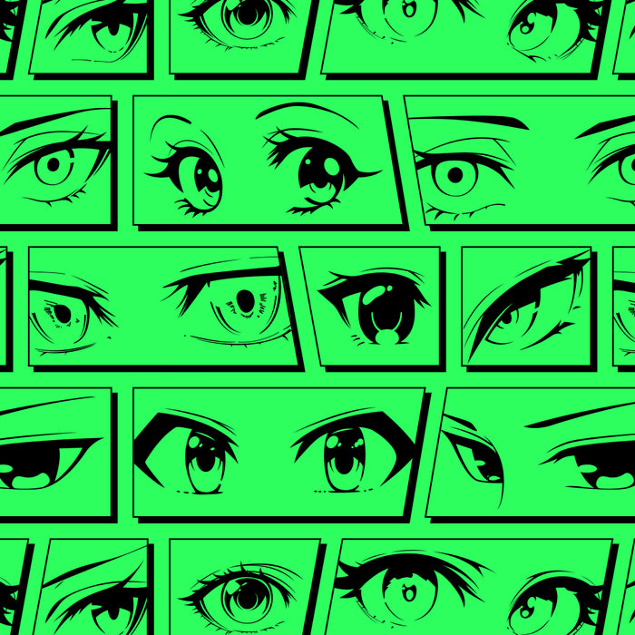 Anime eye cartoon comic art pattern Coffee Mug Gallery Image 2