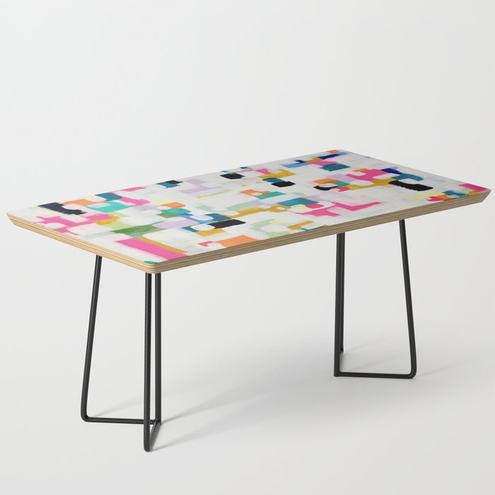 A Thousand Springs Blooming #3 Fun Colorful Abstract Painting by Ejaaz Haniff Coffee Table Gallery Image 1