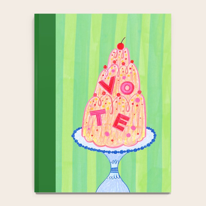Mold the Future & Vote in Lime Green Notebook Gallery Image 4