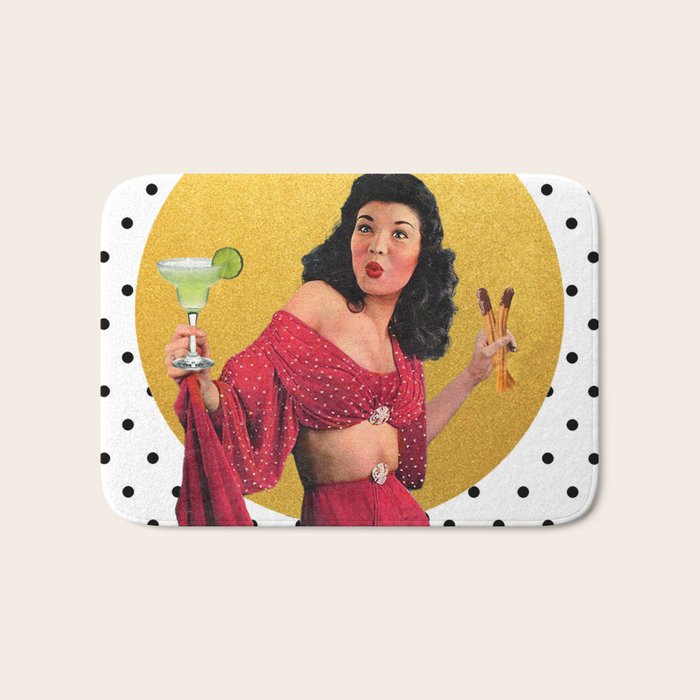 Margaritas & Churros (You can have it all) Bath Mat Gallery Image 1