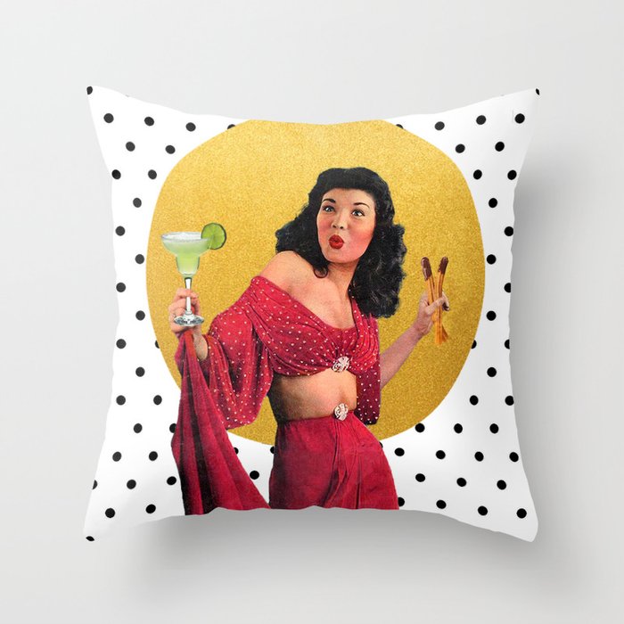 Margaritas & Churros (You can have it all) Throw Pillow Gallery Image 6