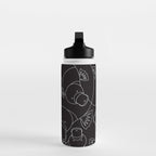 Minimalist Platypus Black and White Water Bottle Gallery Image 3