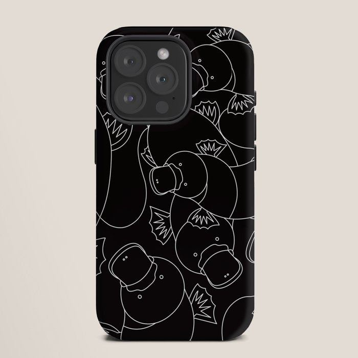 Minimalist Platypus Black and White iPhone Case Gallery Image 11