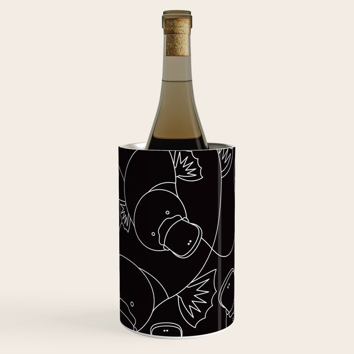 Minimalist Platypus Black and White Wine Chiller Gallery Image 2