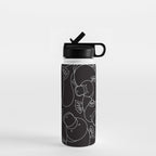 Minimalist Platypus Black and White Water Bottle Gallery Image 1