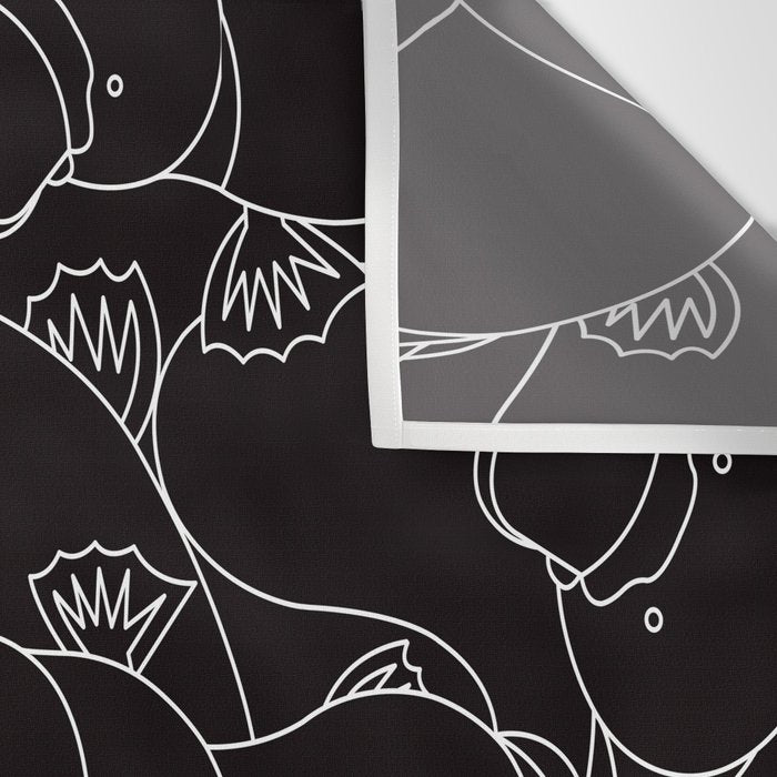Minimalist Platypus Black and White Wall Tapestry Gallery Image 3