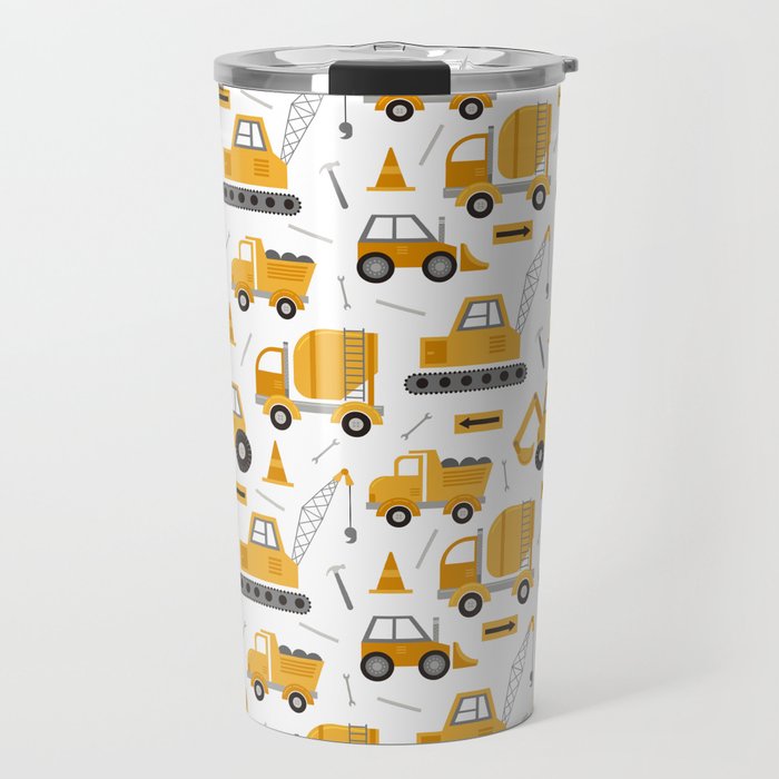 Construction Trucks Travel Mug Gallery Image 1