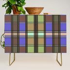 Fusion Colorful Toned Grids Credenza Gallery Image 1