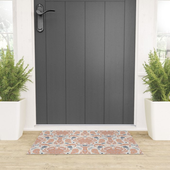Crustacean Folk Art Welcome Mat Gallery Image 3