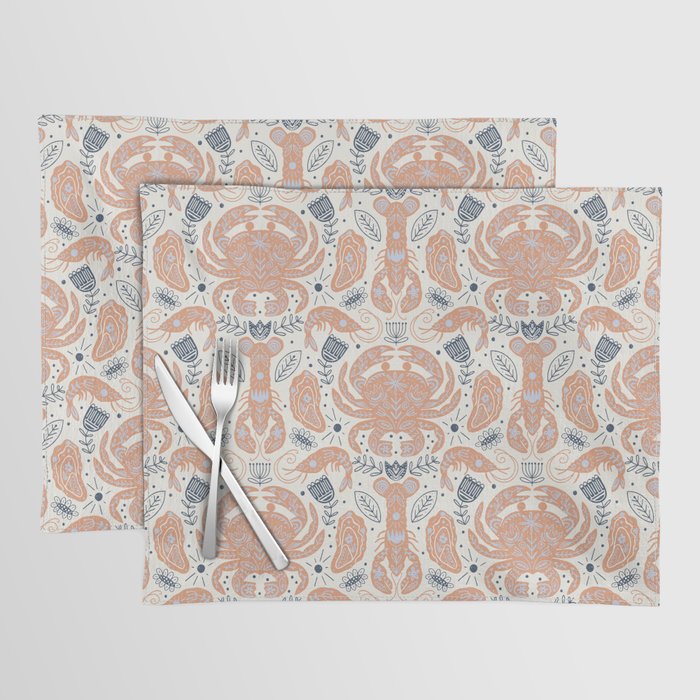 Crustacean Folk Art Placemat Gallery Image 1