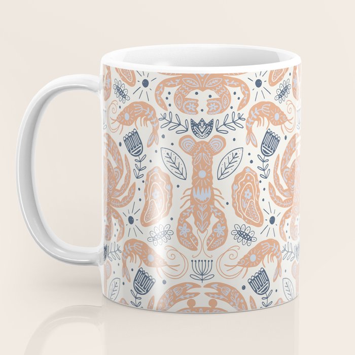 Crustacean Folk Art Coffee Mug Gallery Image 3