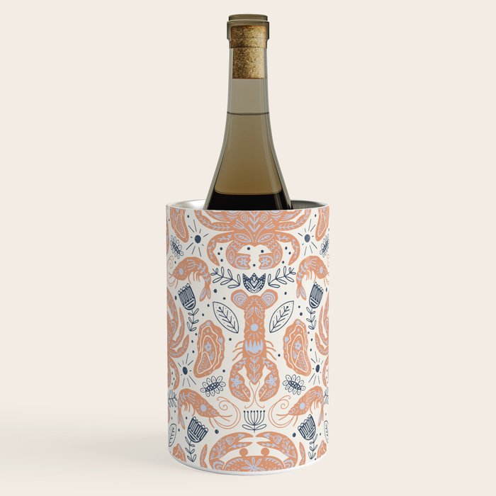 Crustacean Folk Art Wine Chiller Gallery Image 3