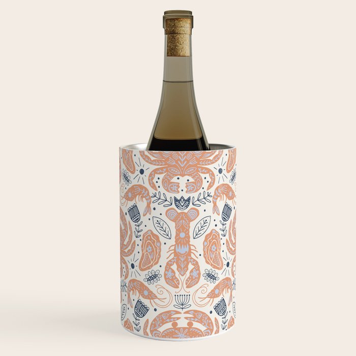 Crustacean Folk Art Wine Chiller Gallery Image 2