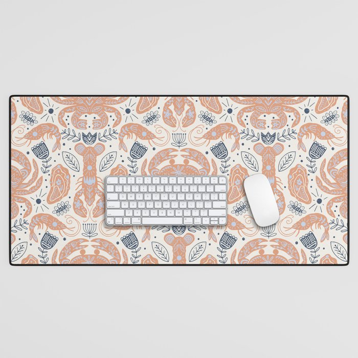 Crustacean Folk Art Desk Mat Gallery Image 1