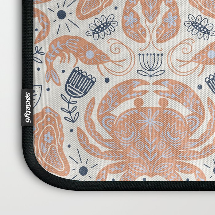 Crustacean Folk Art Laptop Sleeve Gallery Image 3