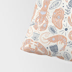 Crustacean Folk Art Pillow Sham Gallery Image 4