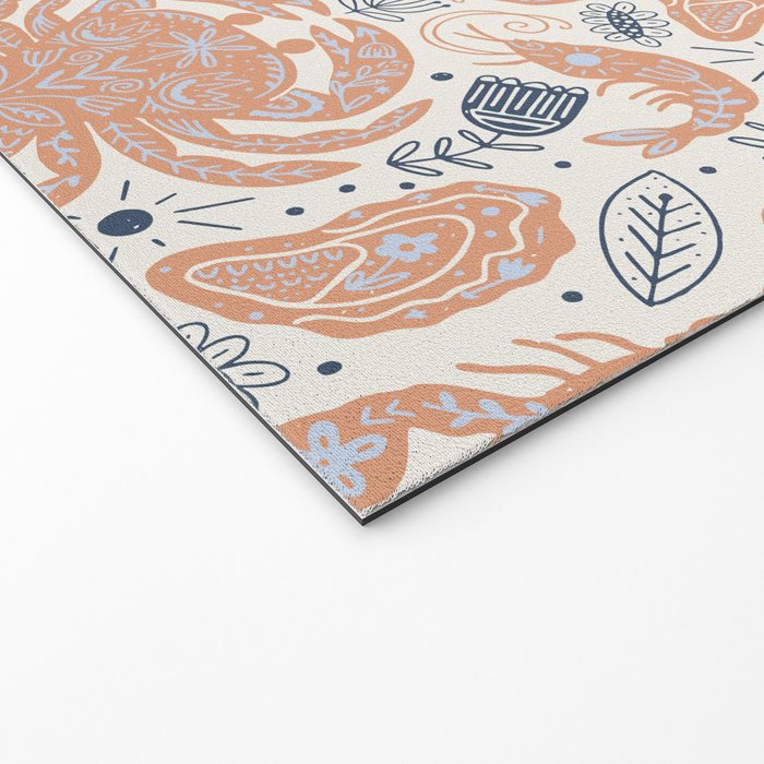 Crustacean Folk Art Welcome Mat Gallery Image 2