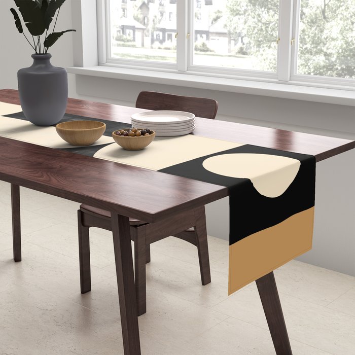 Modern geometric shapes 45 Table Runner Gallery Image 2