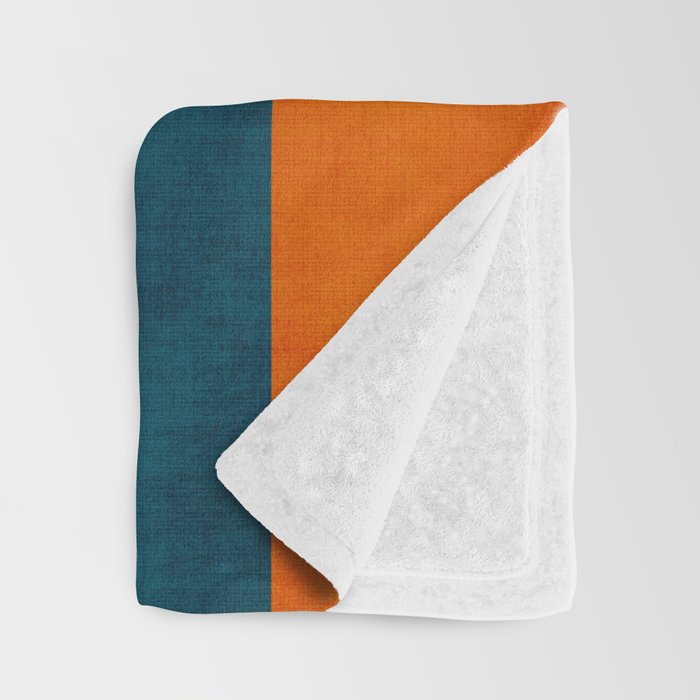 Colorful Geometric Shapes Navy Background Modern Artwork Throw Blanket Gallery Image 3