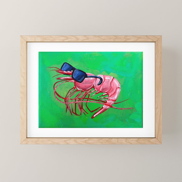 Party Prawn Mini Art Print Gallery Image 1