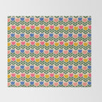 Tulip - Floral pattern 1 Throw Blanket Gallery Image 2
