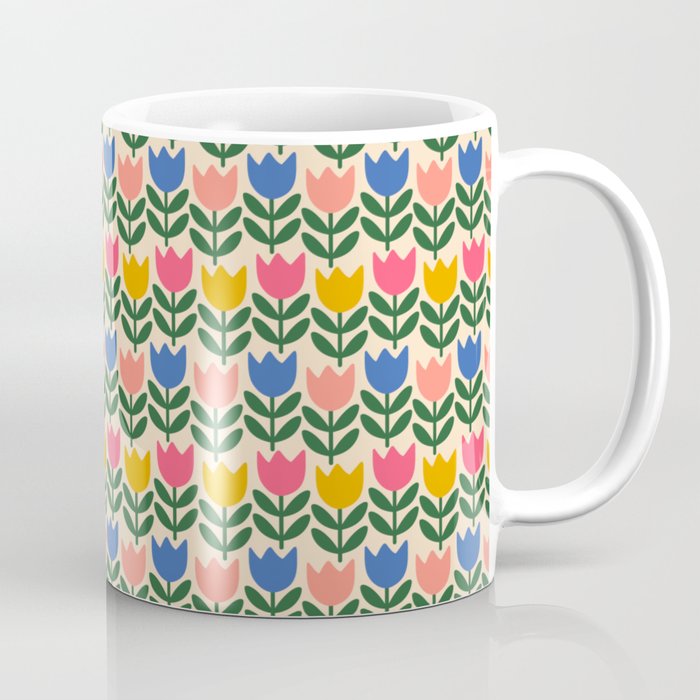 Tulip - Floral pattern 1 Coffee Mug Gallery Image 1