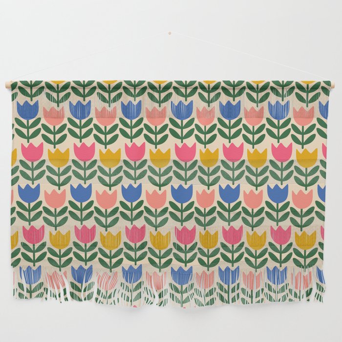 Tulip - Floral pattern 1 Wall Hanging Gallery Image 1
