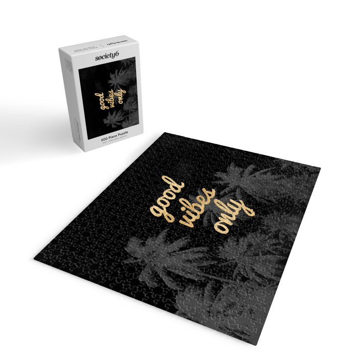 Good Vibes Only Palm Trees Jigsaw Puzzle Gallery Image 2