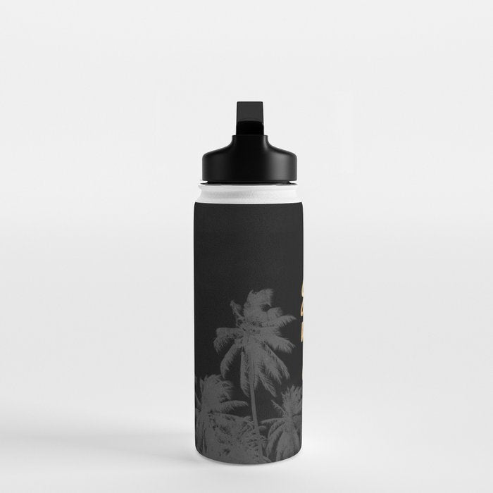 Good Vibes Only Palm Trees Water Bottle Gallery Image 3