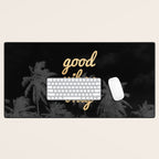 Good Vibes Only Palm Trees Desk Mat Gallery Image 1