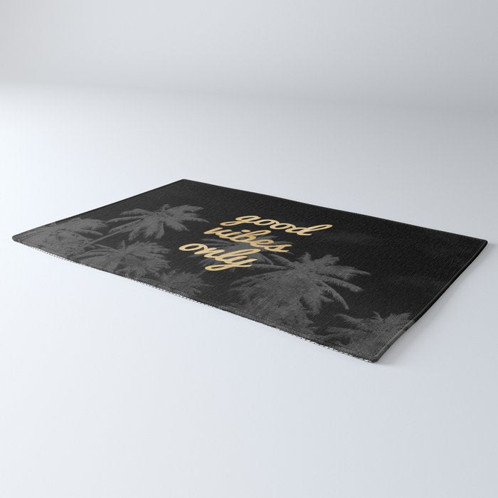 Good Vibes Only Palm Trees Rug Gallery Image 3