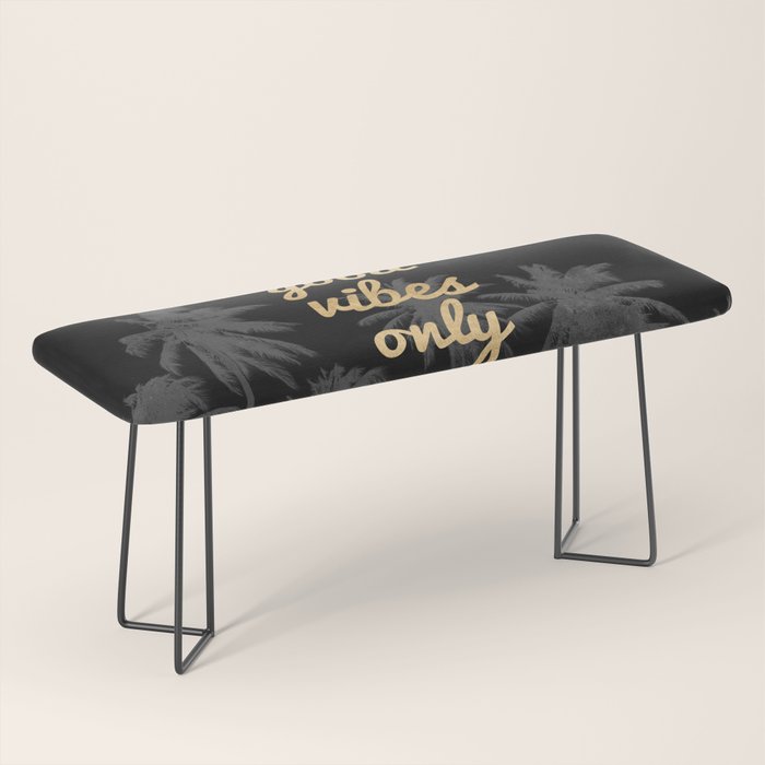 Good Vibes Only Palm Trees Bench Gallery Image 1