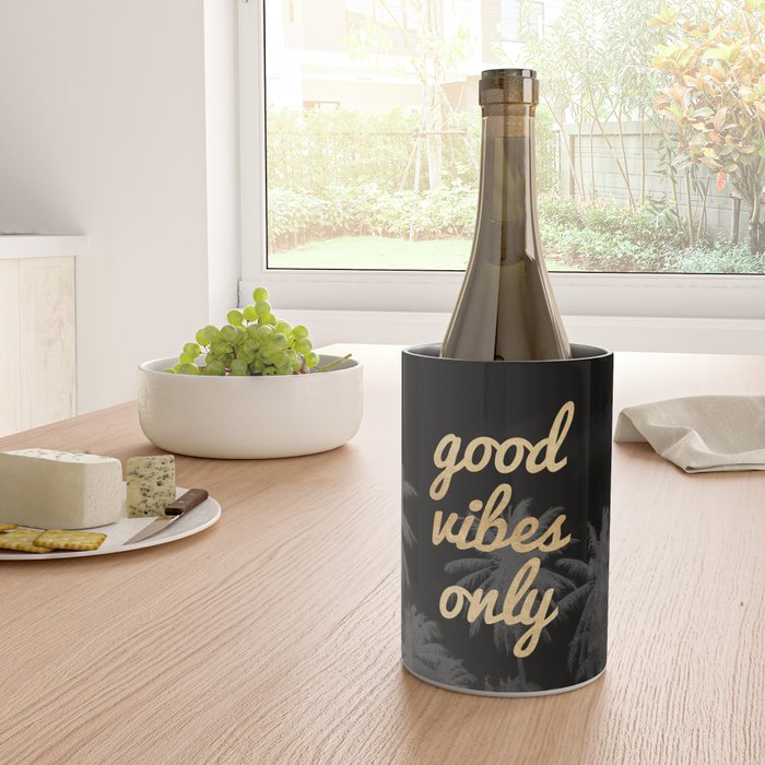 Good Vibes Only Palm Trees Wine Chiller Gallery Image 4