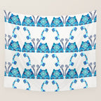 Vintage Rotary Phone - Blue Raspberry Wall Tapestry Gallery Image 4
