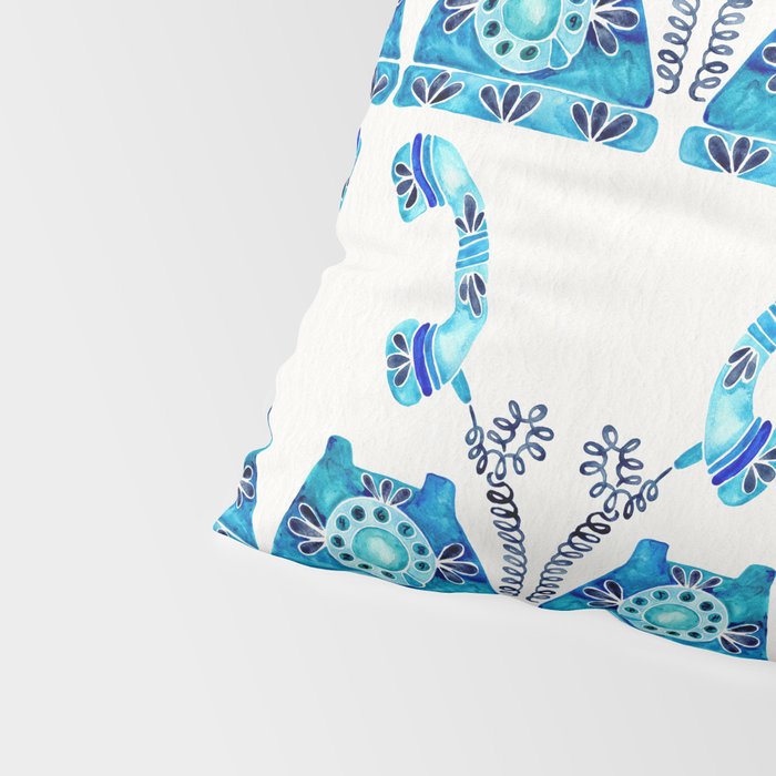 Vintage Rotary Phone - Blue Raspberry Pillow Sham Gallery Image 4