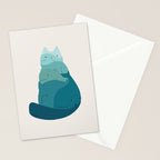 Cat Landscape 171: A Hungry Cat Stationery Card Gallery Image 2