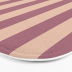Dusty Rose Striped Bath Mat Gallery Image 3