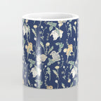 Spring Garden - navy blue Coffee Mug Gallery Image 4