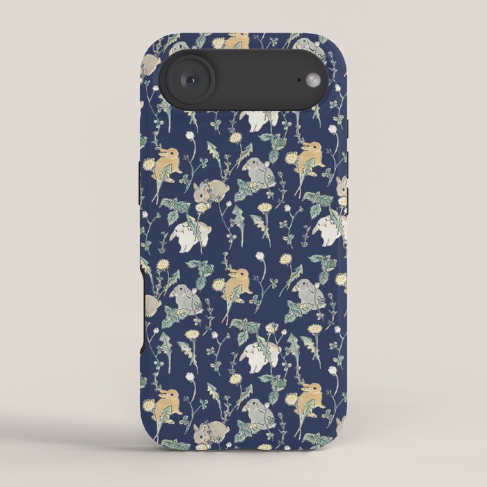 Spring Garden - navy blue iPhone Case Gallery Image 2