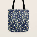 Spring Garden - navy blue Tote Bag Gallery Image 1