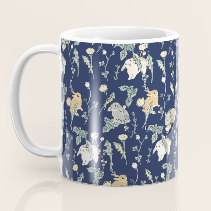 Spring Garden - navy blue Coffee Mug Gallery Image 3