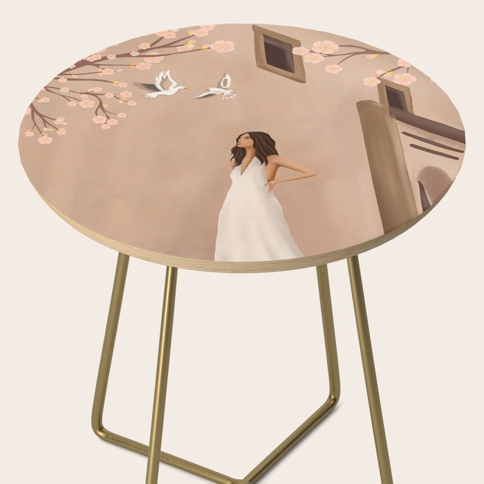 New White Dress Side Table Gallery Image 2