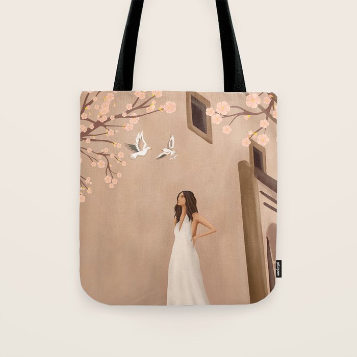 New White Dress Tote Bag Gallery Image 1