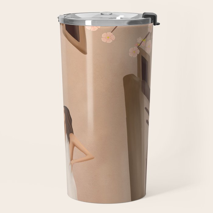 New White Dress Travel Mug Gallery Image 2