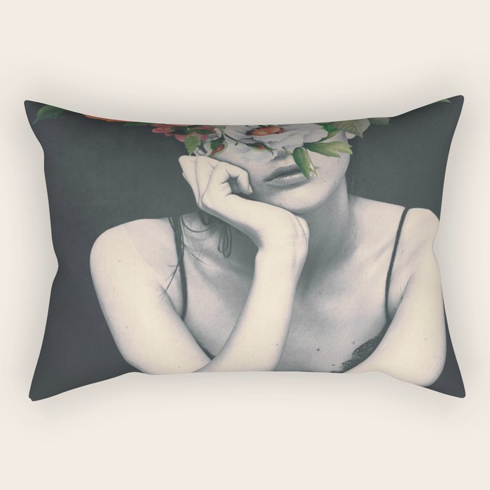 natural beauty-collage 3/3 Rectangular Pillow Gallery Image 1
