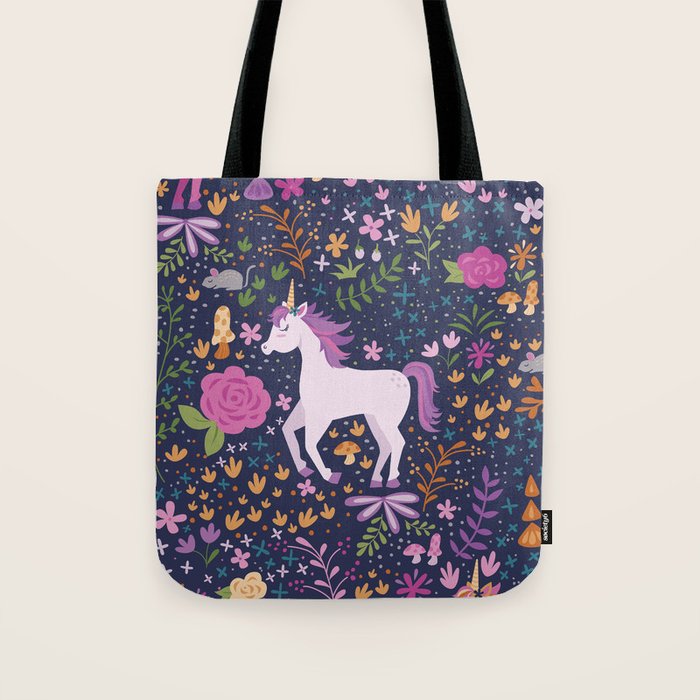 Unicorns Dancing in an Enchanted Garden Tote Bag Gallery Image 1
