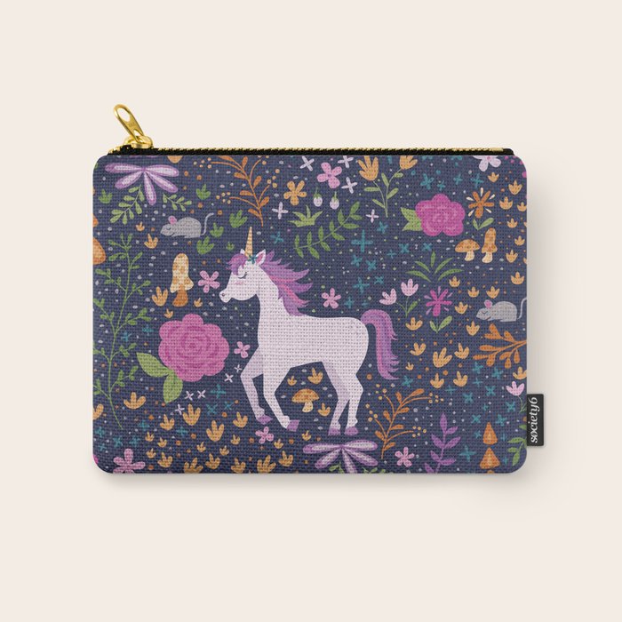 Unicorns Dancing in an Enchanted Garden Carry All Pouch Gallery Image 1